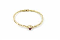 Bracciale Fope Donna in Oro rosa Rubino BRACCIALE-RIGIDO-FOPE-02 - BRACCIALE-RIGIDO-FOPE-02